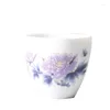 Cups Saucers 2pcs/lot Japanese Style Tea Cup Ceramic Single Teacup Small Coffee Home Living Room Table Ornaments