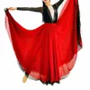 720 degrés double couche Tiansi élégante grande jupe trapèze, costume de pratique de danse de style ethnique classique chinois, effectuant LG sk I16u #