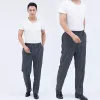 waitr Service Trousers Uniform Pants Cooker Waiter Hotel Elastic Chef Restaurant Band Waist 82Q1#