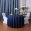 Nappe de Table pour Restaurant, Banquet El, grande maison circulaire, couleur Pure, pour mariage, noir