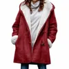 2023 neue Fi LG Wintermantel Frauen Kleidung Wolle Liner Mit Kapuze Parkas Schlank Mit Pelz Kragen Warme Winter Jacke Frauen 5XL m1ed #