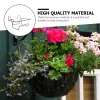 Planters Flower Pot Metal Outdoor Hyllor Fensstativ Räcke Flower Pot smidesjärn Plastflodkruka Rack Hanger inomhuskrukor Hållare