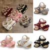 Sandalias PUDCOCO Pretty Newborn Kid Baby Girl Flower Lace Sandalias Zuecos Zapatos planos Verano Casual Cuna Zapatos Primer Prewalker 0-18M 240329