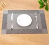 Placemats Set van 10 Hittebestendig Keuken Anti-Vlek Antislip Wasbaar Duurzaam PVC Geweven