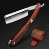 Afeitadoras eléctricas XUAN FENG Zambian Bloodwood Navaja plegable Acero endurecido Alta dureza Afilada Navaja recta Navaja para hombre 240329