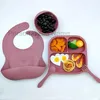 Koppar rätter redskap silikon sugskål matplatta för baby personlig namn matning fyrkantig platta sked sked barn småbarn träning bordsartiklar 3 240329
