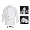 Chef Coat Abrasi Ropa de trabajo resistente Sudor Absorpti Uniforme para Waitr Industria alimentaria Camarero Cocina Hotel U1L3 #