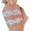 Kyunovia liga de casamento Fr Pearl Garter Party Bridal Accories Cosplay Sexy Lace Elastic Leg Garter Belt BY30 c7DX #