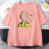 Anime One Punch Hero Saitama Oppai Women T-shirt 2023 Ny sommar plus storlek kort ärmskjorta andas andas högkvalitativa toppar k6xx#