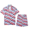 Chemise à col polo pour hommes, mode de plage, été, extérieur, ample, frais, décontracté, imprimé, ensemble de boutons, deux pièces, manches courtes, style hawaïen, fête de plage