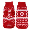 Hondenkleding huisdier kersttrui kleding elastisch sneeuwvlok patroon mooi warm mooi voor kleding honden katten katten