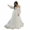 Strapl Ruched Neck Organza Wedding DRES Z Wyjmowanymi rękawami A-Line Bridal Dr Dring Długość ślubna suknia ślubna 20 086K#