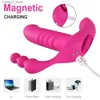 Andra massagesartiklar Wireless Remote Wearable Automatic Thrushing Vibrant Dildo G Spot Clitoris Stimulator Kvinnlig vuxen Anal sexuell leksak Q240329