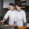 Serveur Apr Lg Restaurant Travail Uniforme Cuire Veste Manteau Avec T-shirt Chef Hommes Vêtements Manches Hôtel Logo Q3NF #