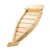 Dijkartikelen stelt Sushi Boat Party Appetizer Server Sashimi Holder Wooden Tray Decorate Serving Display Decorate