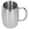 Mugs Wine Cup Ergonomics Design 500 ml 304 Rostfritt stål Tjockt handtagstångsmaterial Ölmugg för inomhusresor utomhusmöte