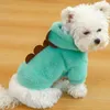 Vêtements pour chiens Sweat à capuche pour animaux de compagnie Sweat-shirt pour chiot Vêtements chauds Costume coupe-vent Dessin animé Sweats à capuche d'hiver