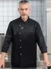 Restauracja kuchnia mundur kuchenny kucharz koszula lg rękaw hotel kuchenka kurtka robocza piekarnia kawiarnia kelner kelner tops 72vl##