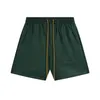 2024 디자이너 반바지 Rhude Shorts Beach Shorts Mens Street Wear Red Blue Black Purple Shorts 가죽 반바지 고급 반바지 미국 크기 : S-XL AB