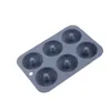 Stampi da cottura stampo di ciambelle in silicone per 6 ciambelle per la lavastoviglie antiaderente resistente al calore e cucina a microonde