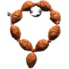Ручной браслет из провинции Гуандун с резными восьмерками из пряжи оливкового ореха Майтрейя