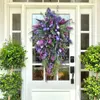 Decorative Flowers Rustic Hanging Wreath 50x35cm Flower Garland Pendant Creative Simulation For Front Door Garden Decor