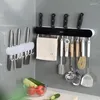 Kök förvaring pinnar hål svärd rack multifunktionell figur vägg rakknivcylinder hängande