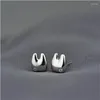 Stud Earrings Fashion Creative Shiny Tooth Personality Silver Plated Jewelry Not Allergic Crystal E073