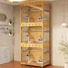 Cat Carriers Solid Wood Cages Large Space House Scratching Post Luxury Villa Home Indoor Stackable Transparent Cabinet