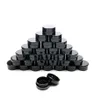 Empty Cosmetic Containers with Lids 3g Plastic Small Refillable Travel Bottle Leak Proof Round Black Jars for Slime Sample Lotion 4536263