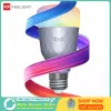 Kontroll Yeelight 1Se Smart LED -glödlampa E27 6W RGBW Colorful WiFi Remote Control Smart Lamp för Google Assistant Alexa SmartThing Mihome App