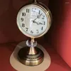 Horloges de table Vintage silencieux nordique numérique bureau horloge travail esthétique bureau bureau décoration rétro accessoires salon