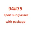 Gafas de sol deportivas para ciclismo, protección UV para hombres y mujeres, gafas de sol de medio marco, gafas de verano para bicicleta al aire libre o9475