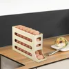 Organisateur d'œufs à roulement automatique, rangement de cuisine, plateau à 4 niveaux, support de réfrigérateur pour réfrigérateur, garde-manger, armoire de comptoir