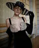 Herv Lege Black Grace Fashion Women Lady Maxi Long Flowers Sukienki Bandage Letni imprezę