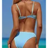 Damen-Bademode, Bikini, 2023, Badeanzug, Damen-Bademode, Push-Up-Bikini-Set, Tanga, brasilianischer Badeanzug, Strandkleidung, Biquini, Badende, weiblich, T240328