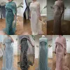 wasisi Dubai Arabia Nude Mermaid Lg Cape Luxury Evening Dres Gowns 2024 For Women Wedding Party ELA72032 a0Oy#