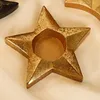 Świecane uchwyty księżyc Star Holder Tray Creative Craft Tabletop Statua do dekoracji w klasie w domu