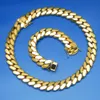 Partihandel Choker 18K Gold Chunky Custom Gold Link Chain Gold Cuban Miami Chain 22mm Miami Cuban Chain Necklace