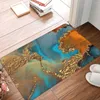 Carpets Glamorous Gold Ink Autumn Texture Doormat Rug Carpet Mat Footpad Bath Polyester Non-slip Entrance Kitchen Bedroom Washable