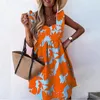 Party Dresses 2024 Summer Polka Dot Women Dress Casual Short Butterfly Sleeve A-Line Sundress Sexy V-Neck Ruffle Beach Vestidos