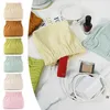 Storage Bags Corduroy Elastic Hair Tie Organizer Portable Bag Travel Organiser For Makeup Lipstick Earphones