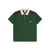 Marque de mode européenne de luxe léger pour hommes été nouveau panneau de contraste de couleur POLO col polo T-shirt à manches courtes haut décontracté personnalisé