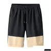 Männer Shorts Herren Sommer Strand Elastische Taille Hosen Lässige Kurze Männliche Atmungsaktive Board Homme Jogger Drop Lieferung Bekleidung Kleidung Dhpgj