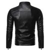 Cuero de los hombres Cuero sintético 2023 Nuevo Otoño Hombres Causal Vintage Chaqueta de cuero Abrigo Hombres Traje de primavera Diseño Motorista Bolsillo Pu Chaqueta de cuero Hombres M-4Xl 240330