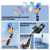 Selfie Monopods 100cm selfie Stripod Statyw Multifunkcyjny uchwyt telefonu komórkowego z uchwytem sterującym Bluetooth dla smartfonów 24329