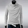 2023 Winter Neue Herren Rollkragenpullover Einfarbig Fi Gestrickte Pullover Männer Casual Pullover Männlich Herbst Strickwaren MY278 Y6ci #