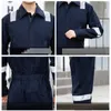 cott Work Overalls Welding Suit Worker Uniforms Men's Coveralls Reflective Stripe Safety Working Overalls Car Repair Workshop D0xI#