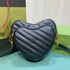 10A Qualité Sac en forme de coeur 2024 Nouveau sac de luxe Designer femmes de haute qualité Mini une épaule bandoulière sacs à main en cuir véritable mode sacs à bandoulière