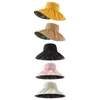 Chapéus de borda larga Womens Sun Hat Floppy Beach com Cinta de Queixo Pescador Pacote Protetor Pesca para Caminhadas Viagens